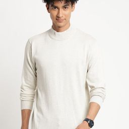 Turtle Men White Pullover Cotton Sweater-picture-23