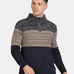 t-base Self Design Long Sleeves Cotton Pullover-image-18