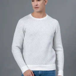 Red Tape Abstract Design Pullover-image-50