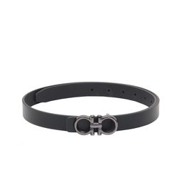 Calvadoss Girls Black Leather Belt-picture-1