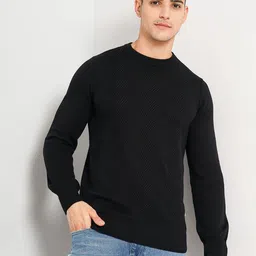 Celio Cable Knitted Round Neck Cotton Pullover Sweater-picture-22