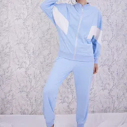 Athena Colourblocked High Neck Sweatshirt Top With Trousers Co-Ords-picture-49