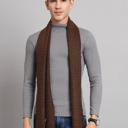 HANDICRAFT PALACE Checked Design Woolen Muffler-image-64