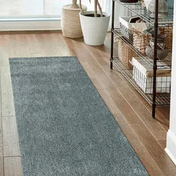 OBSESSIONS Blue Solid Floor Runner-42