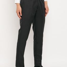 VEI SASTRE Men Smart Slim Fit Trousers-image-10