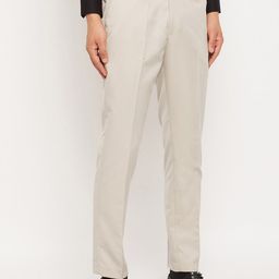 VEI SASTRE Men  Smart Slim Fit Trousers-image-39