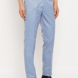 VEI SASTRE Men Smart Slim Fit Trousers-image-34