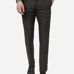 METAL Men Mid Rise Slim Fit Formal Trousers-image-96
