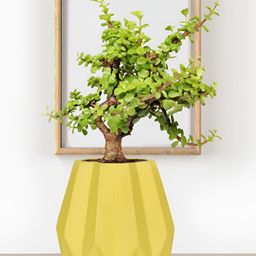 LASAKI  Izzy Yellow Textured Ceramic Planter-image-93