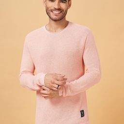 People Cable Knit Round Neck Cotton Pullover Sweater-image-27