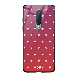 DailyObjects Pink & Red Berry Hearts OnePlus 8 Glass Mobile Cover-5