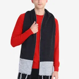 JoE Hazel Colorblocked Knitted Acrylic Muffler-image-94