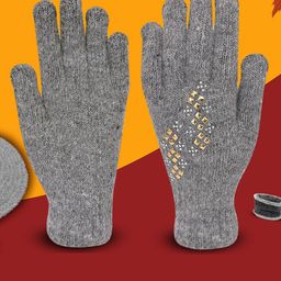 LOOM LEGACY Women Patterned Acrylic Winter Gloves-image-79
