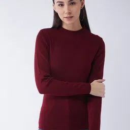 RVK Women Maroon Pullover-image-40