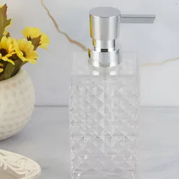 Kookee Transparent Glass Geometric Soap Dispenser-37