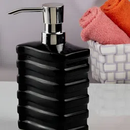 Kookee Black Ceramic Soap Dispenser 400ml-20