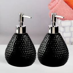 Kookee Black 2 Pieces Ceramic Soap Dispenser-22