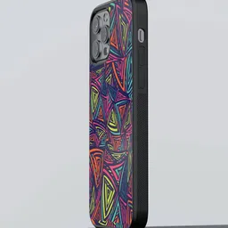 macmerise Angles Printed iPhone 12 Pro Phone Bumper Case Cover-image-4