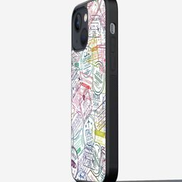 macmerise Immigration Stamps Printed iPhone 13 Phone Bumper Case Cover-76