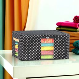 Kuber Industries Black & Grey Printed Drawer Organiser-4