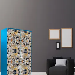 WallDaddy Beige & Black Abstract Wardrobe Stickers-image-35
