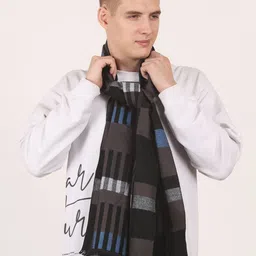 Calvadoss Men Checked Acrylic Mufflers-image-29