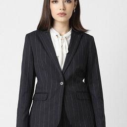 Van Heusen Woman Striped Single-Breasted Slim-Fit Blazers-picture-56