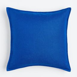 H&M Blue Washed Pure Linen Cushion Cover-15