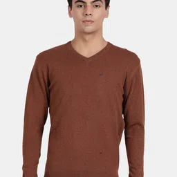 t-base Men V-Neck Cotton Pullover-image-7