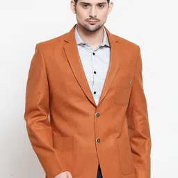 LUXURAZI Men Slim-Fit Single-Breasted Blazer-12