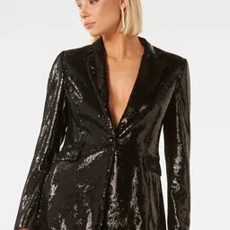 Forever New Embellished Tailored-Fit Single Breasted Blazer-picture-48