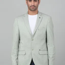 Cantabil Striped Notched Lapel Collar Single-Breasted Slim Fit Casual Blazer-image-81