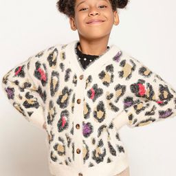 One Friday Girls Self Designed V-Neck Cardigan-image-40