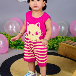 Nino Bambino Infant Girls Printed Organic Cotton Romper-image-38
