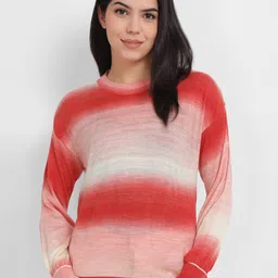 Allen Solly Woman Striped Pure Acrylic Pullover-image-76