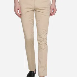 Greenfibre Men Khaki Skinny Fit Trousers-image-96