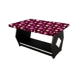 Stylista Red & Yellow Floral Printed Waterproof Table Cover-11