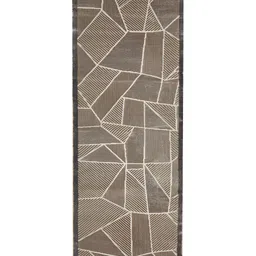 OBSESSIONS Beige & Grey Geometric Printed Anti Static Floor Runner image 3