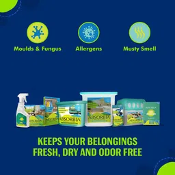 Absorbia Set of 3 Moisture Absorber & Odour Buster with Activated Charcoal 600ml Each image 2