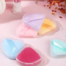 FEELHIGH Set Of 2 Square Beauty Blender Puff With Case image 2