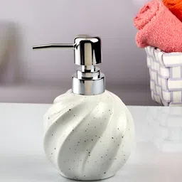 Kookee Black and White 2 Pieces Abstract Ceramic Soap Dispenser 250 ml each image 3