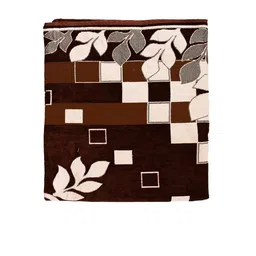 Kuber Industries Brown & White Printed Table Cover image 3
