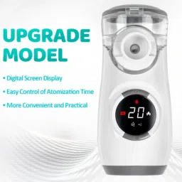 B-Arm Digital Rechargeable Nebulization Machine- 2 Timer Modes | Child And Adult Mesh Nebulizer image 4
