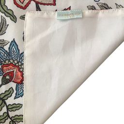 Tasseled Home White & Red Jacobean  Printed Rectangular Table Runner image 4