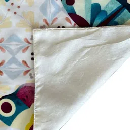 Tasseled Home White & Blue Ecstasy Butterfly  Printed Rectangular Table Runner image 4