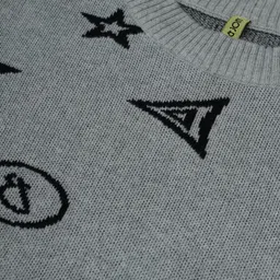 Gini and Jony Boys Printed Wool Pullover Sweater image 3