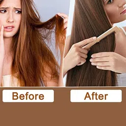 FEELHIGH Set Of 4 Neem Wooden Combs For Removing Dandruff - Brown image 4
