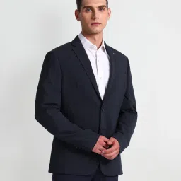Men Checkered Single Breasted Formal Blazer-image-67