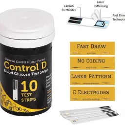 Control D CS10 10 Glucometer Strips image 3