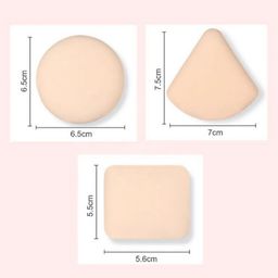 FEELHIGH Set Of 2 Square Beauty Blender Puff With Case image 5
